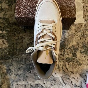 Jordan Air 3 Retro Lifestyle Sneakers Palomino Men Light Orewood Brown CT8532